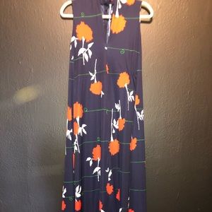 Vintage navy blue dress. Similar to a muumuu